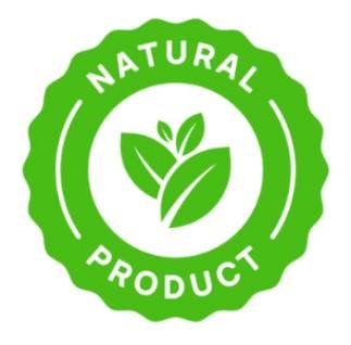 100% natural non-GMO gluten-free supplement badge emphasizing purity and safe formulation